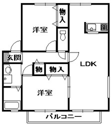 メープル南口の物件間取画像